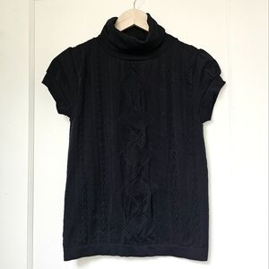 Turtleneck fitted stretch top